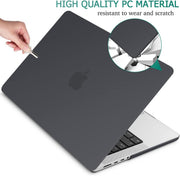 Suitable for MacBook Pro 14 Max Inch Case 2023 2022 2021 M2 A2779 M1 A2442 Hardshell Case Keyboard Cover Black V324-A2442-M-BLACK