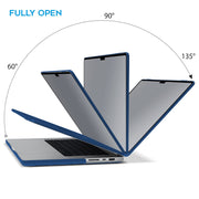 Suitable for MacBook Pro 14 Max Inch Case 2023 2022 2021 M2 A2779 M1 A2442 Hardshell Case Keyboard Cover Blue V324-A2442-M-BLUE