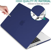 Suitable for MacBook Pro 14 Max Inch Case 2023 2022 2021 M2 A2779 M1 A2442 Hardshell Case Keyboard Cover Blue V324-A2442-M-BLUE