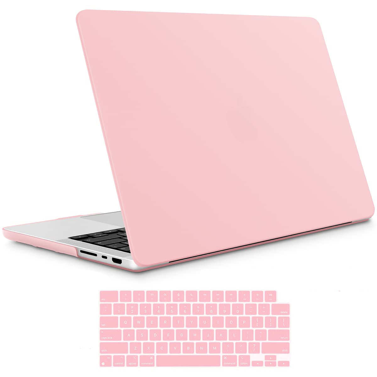 Suitable for MacBook Pro 14 Max Inch Case 2023 2022 2021 M2 A2779 M1 A2442 Hardshell Case Keyboard Cover Sold V324-A2442-M-BPINK