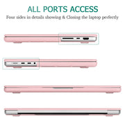 Suitable for MacBook Pro 14 Max Inch Case 2023 2022 2021 M2 A2779 M1 A2442 Hardshell Case Keyboard Cover Sold V324-A2442-M-BPINK
