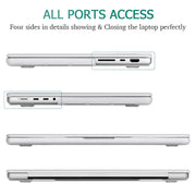 Suitable for MacBook Pro 14 Max Inch Case 2023 2022 2021 M2 A2779 M1 A2442 Hardshell Case Keyboard Cover White V324-A2442-M-CLEAR