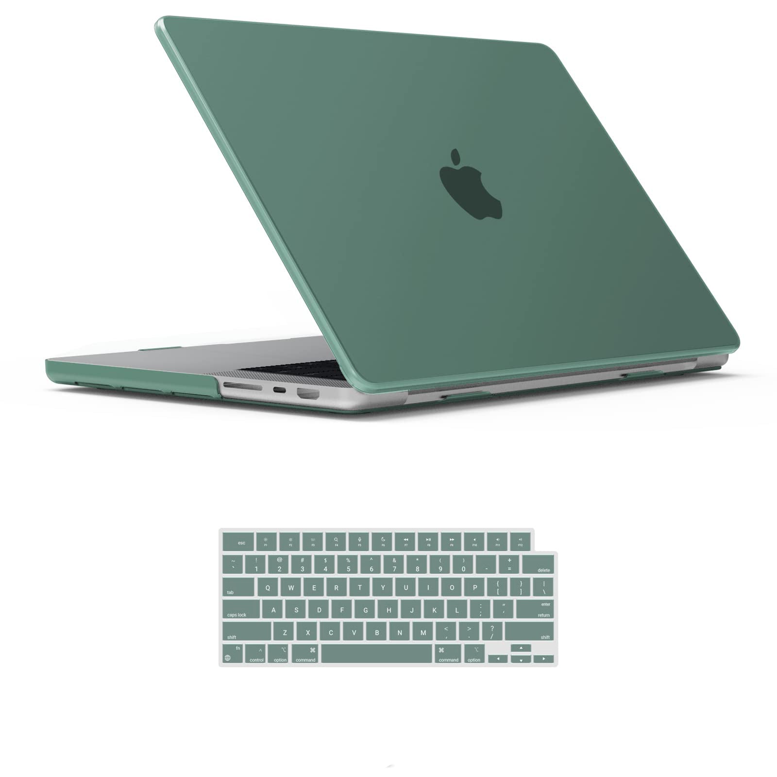 Suitable for MacBook Pro 14 Max Inch Case 2023 2022 2021 M2 A2779 M1 A2442 Hardshell Case Keyboard Cover V324-A2442-M-DGREEN