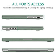 Suitable for MacBook Pro 14 Max Inch Case 2023 2022 2021 M2 A2779 M1 A2442 Hardshell Case Keyboard Cover V324-A2442-M-DGREEN