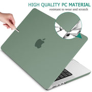 Suitable for MacBook Pro 14 Max Inch Case 2023 2022 2021 M2 A2779 M1 A2442 Hardshell Case Keyboard Cover V324-A2442-M-DGREEN