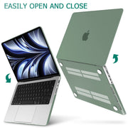 Suitable for MacBook Pro 14 Max Inch Case 2023 2022 2021 M2 A2779 M1 A2442 Hardshell Case Keyboard Cover V324-A2442-M-DGREEN