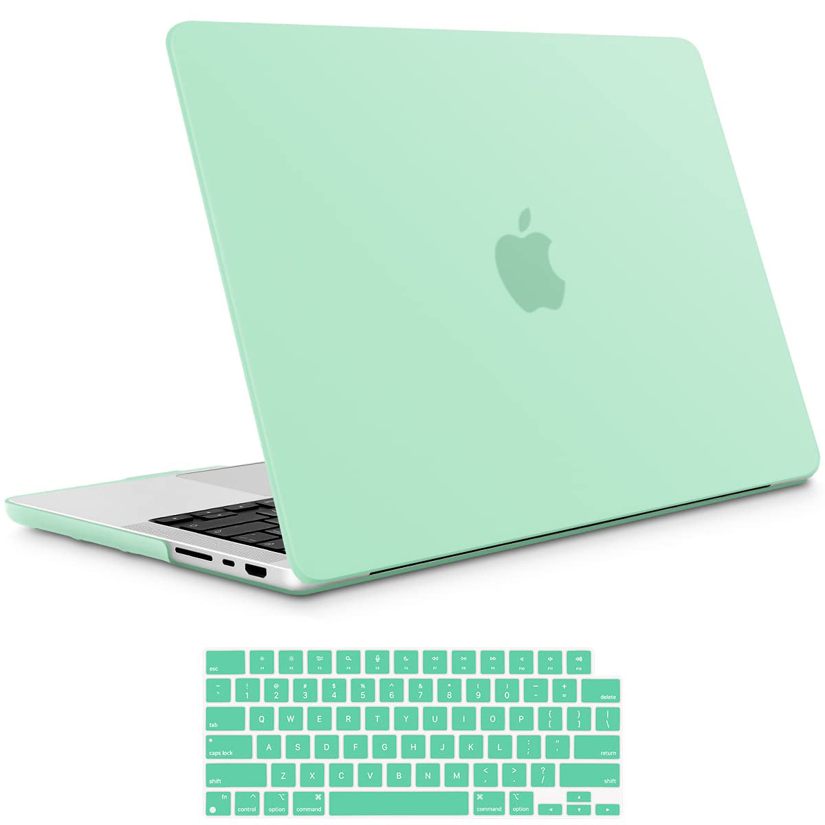 Suitable for MacBook Pro 14 Max Inch Case 2023 2022 2021 M2 A2779 M1 A2442 Hardshell Case Keyboard Cover Green V324-A2442-M-GREEN