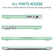 Suitable for MacBook Pro 14 Max Inch Case 2023 2022 2021 M2 A2779 M1 A2442 Hardshell Case Keyboard Cover Green V324-A2442-M-GREEN