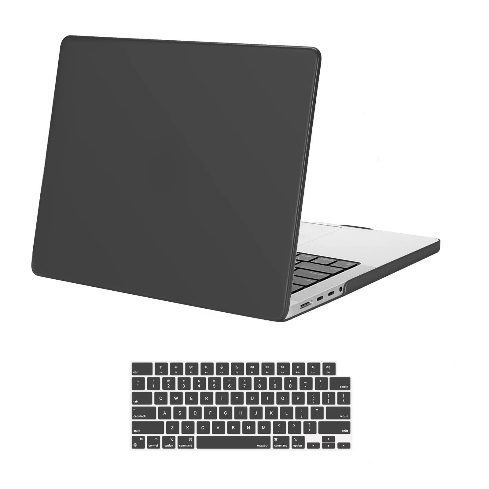 Suitable for MacBook Pro 14 Max Inch Case 2023 2022 2021 M2 A2779 M1 A2442 Hardshell Case Keyboard Cover Grey V324-A2442-M-GREY