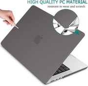 Suitable for MacBook Pro 14 Max Inch Case 2023 2022 2021 M2 A2779 M1 A2442 Hardshell Case Keyboard Cover Grey V324-A2442-M-GREY