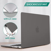 Suitable for MacBook Pro 14 Max Inch Case 2023 2022 2021 M2 A2779 M1 A2442 Hardshell Case Keyboard Cover Grey V324-A2442-M-GREY