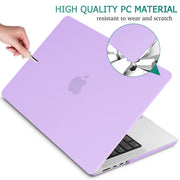 Suitable for MacBook Pro 14 Max Inch Case 2023 2022 2021 M2 A2779 M1 A2442 Hardshell Case Keyboard Cover V324-A2442-M-PURPLE