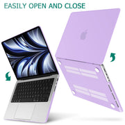 Suitable for MacBook Pro 14 Max Inch Case 2023 2022 2021 M2 A2779 M1 A2442 Hardshell Case Keyboard Cover V324-A2442-M-PURPLE