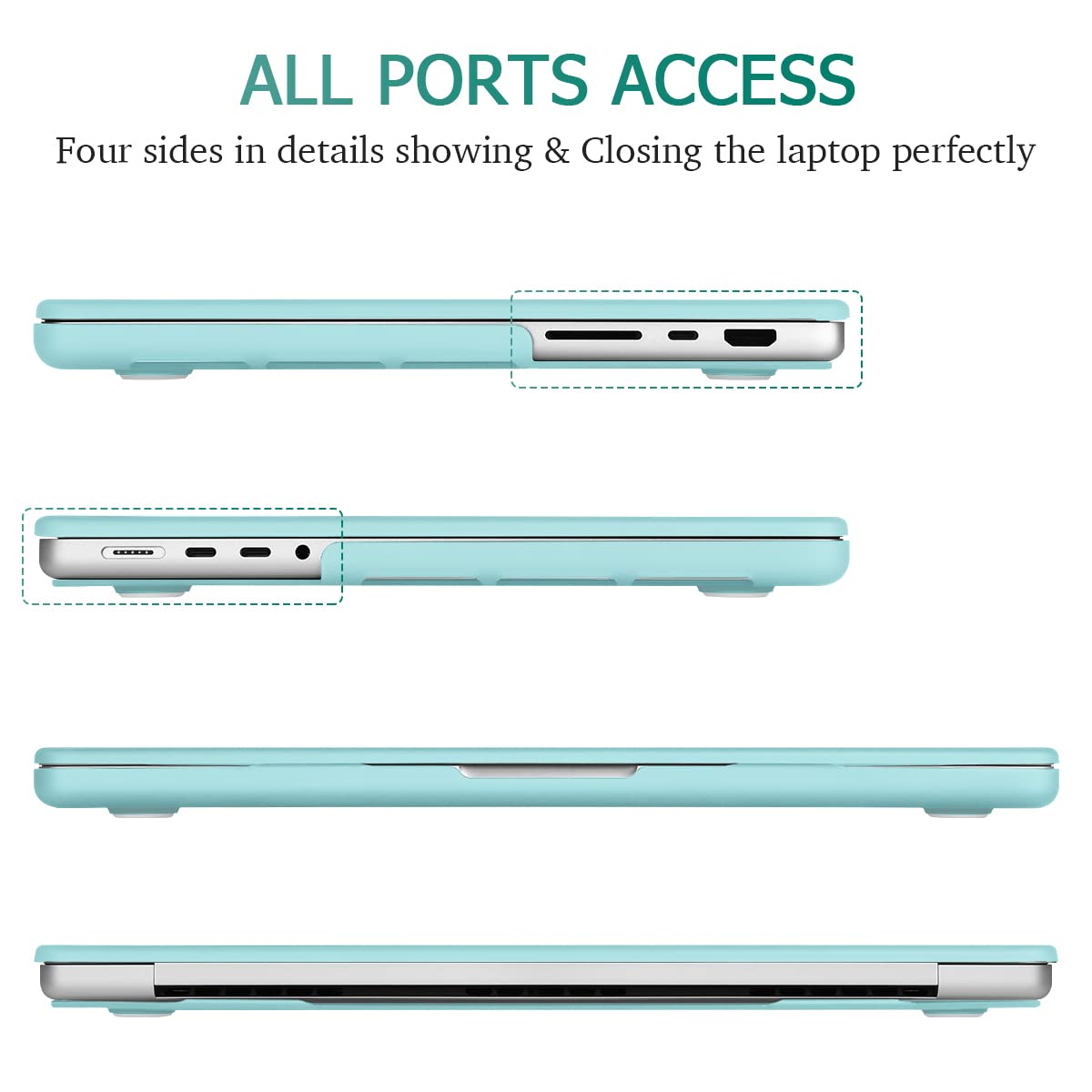 Suitable for MacBook Pro 14 Max Inch Case 2023 2022 2021 M2 A2779 M1 A2442 Hardshell Case Keyboard Cover V324-A2442-M-TB