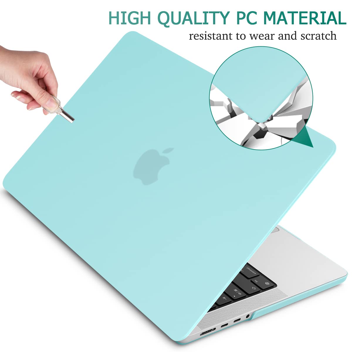Suitable for MacBook Pro 14 Max Inch Case 2023 2022 2021 M2 A2779 M1 A2442 Hardshell Case Keyboard Cover V324-A2442-M-TB