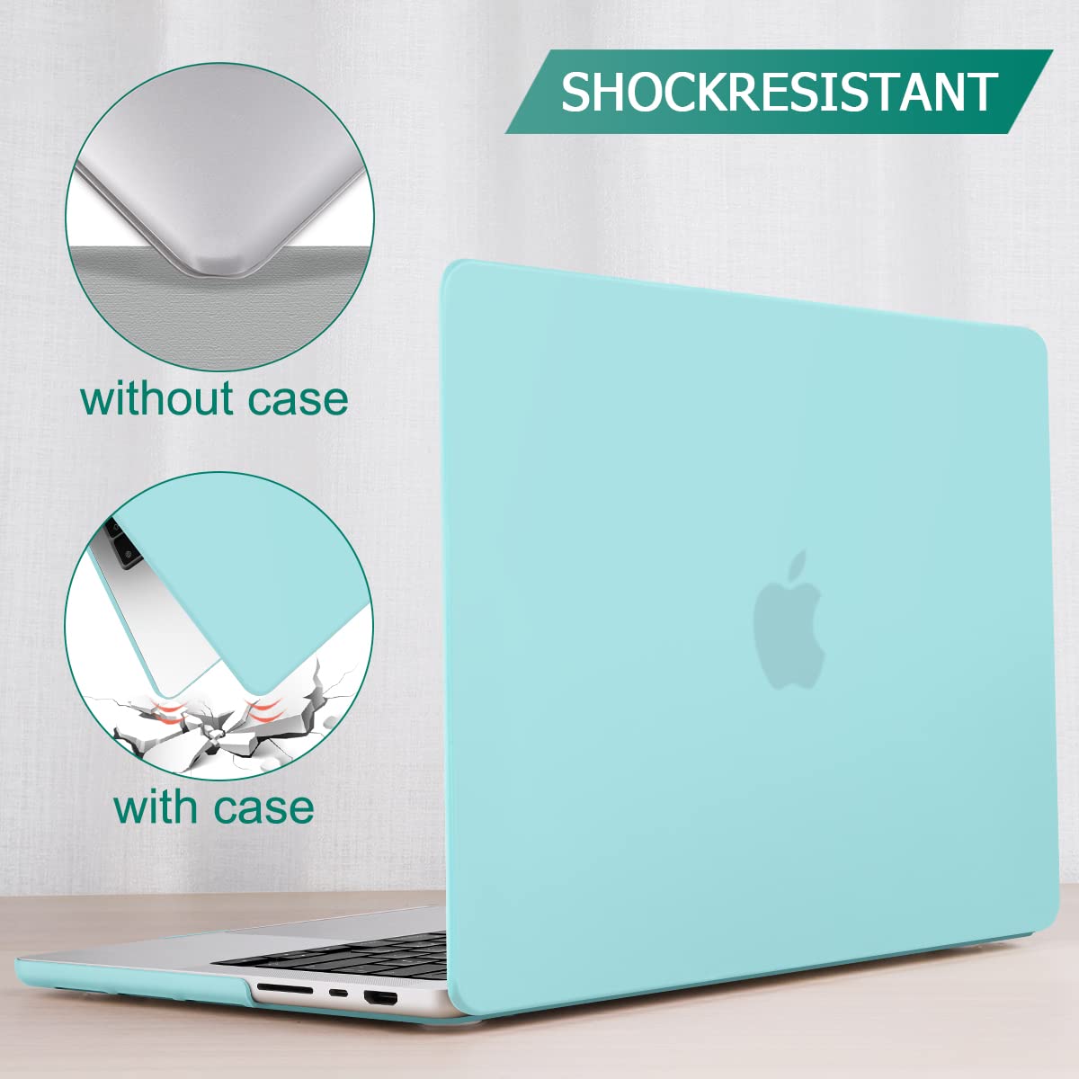 Suitable for MacBook Pro 14 Max Inch Case 2023 2022 2021 M2 A2779 M1 A2442 Hardshell Case Keyboard Cover V324-A2442-M-TB