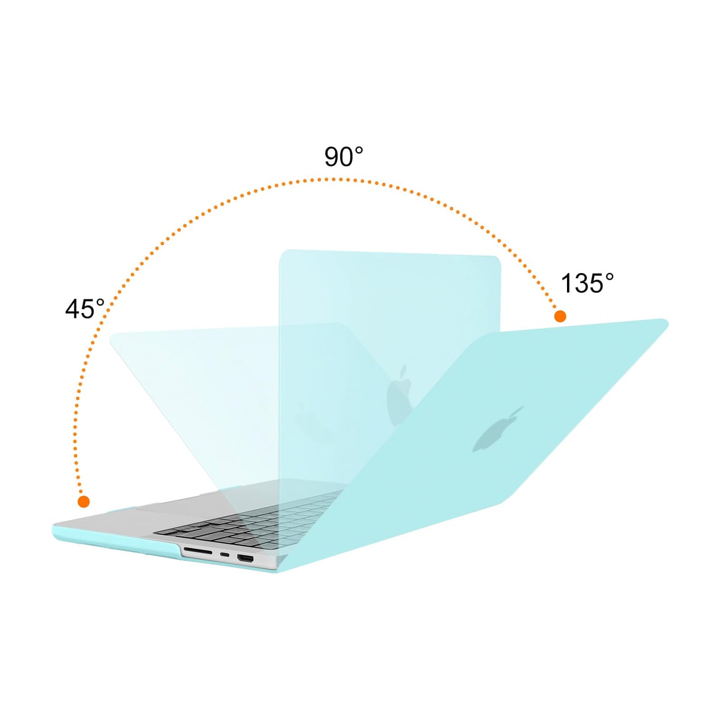 Suitable for MacBook Pro 14 Max Inch Case 2023 2022 2021 M2 A2779 M1 A2442 Hardshell Case Keyboard Cover V324-A2442-M-TB