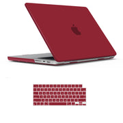 Suitable for MacBook Pro 14 Max Inch Case 2023 2022 2021 M2 A2779 M1 A2442 Hardshell Case Keyboard Cover Wine V324-A2442-M-WR