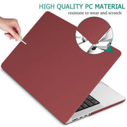 Suitable for MacBook Pro 14 Max Inch Case 2023 2022 2021 M2 A2779 M1 A2442 Hardshell Case Keyboard Cover Wine V324-A2442-M-WR