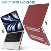 Suitable for MacBook Pro 14 Max Inch Case 2023 2022 2021 M2 A2779 M1 A2442 Hardshell Case Keyboard Cover Wine V324-A2442-M-WR