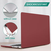 Suitable for MacBook Pro 14 Max Inch Case 2023 2022 2021 M2 A2779 M1 A2442 Hardshell Case Keyboard Cover Wine V324-A2442-M-WR