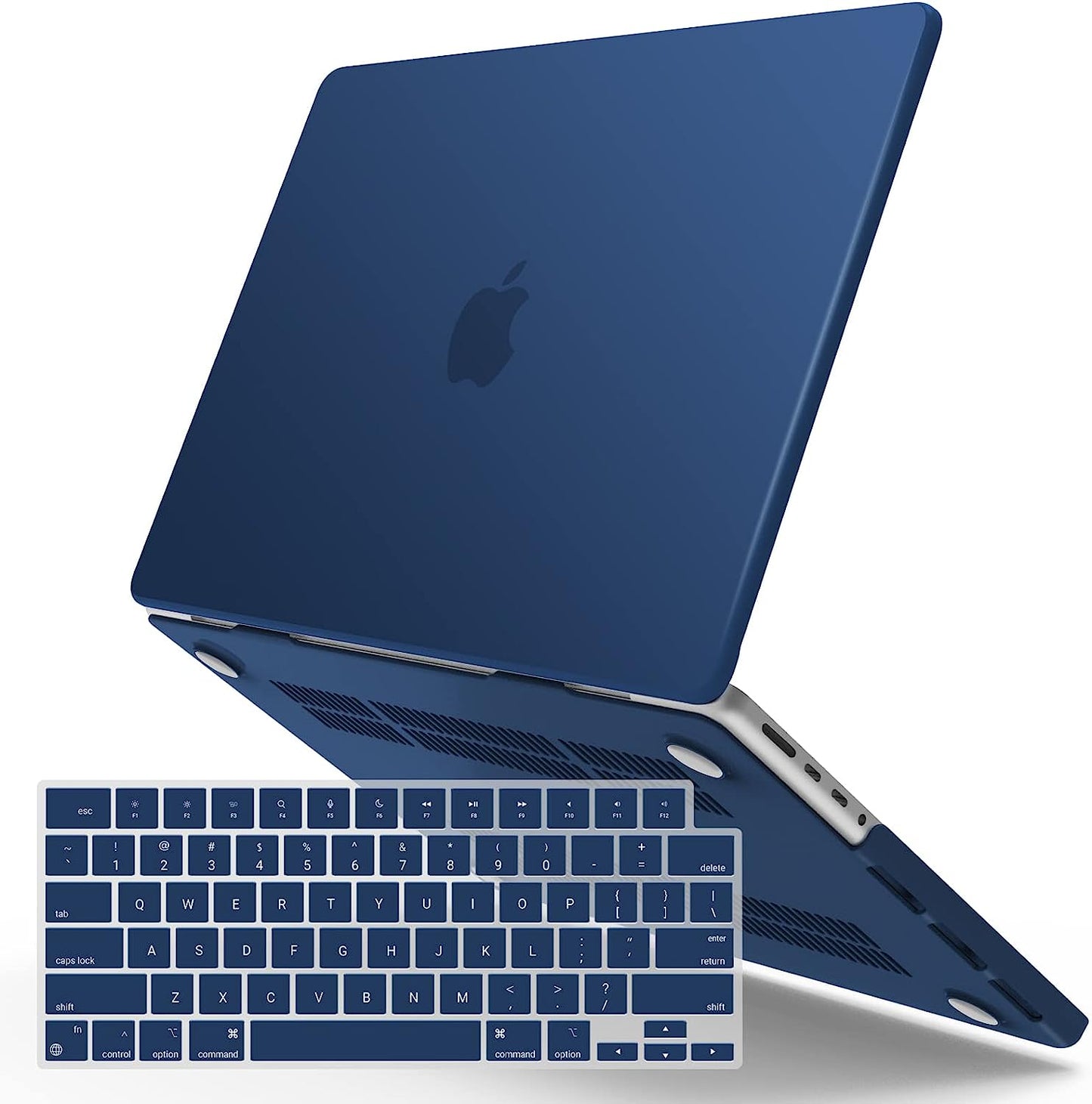 Suitable for MacBook Pro 16 inch Case 2023 2022 2021 M2 A2780 A2485 M1 Pro/Max Hard Shell Case Keyboard Cover V324-A2485-M-BLUE