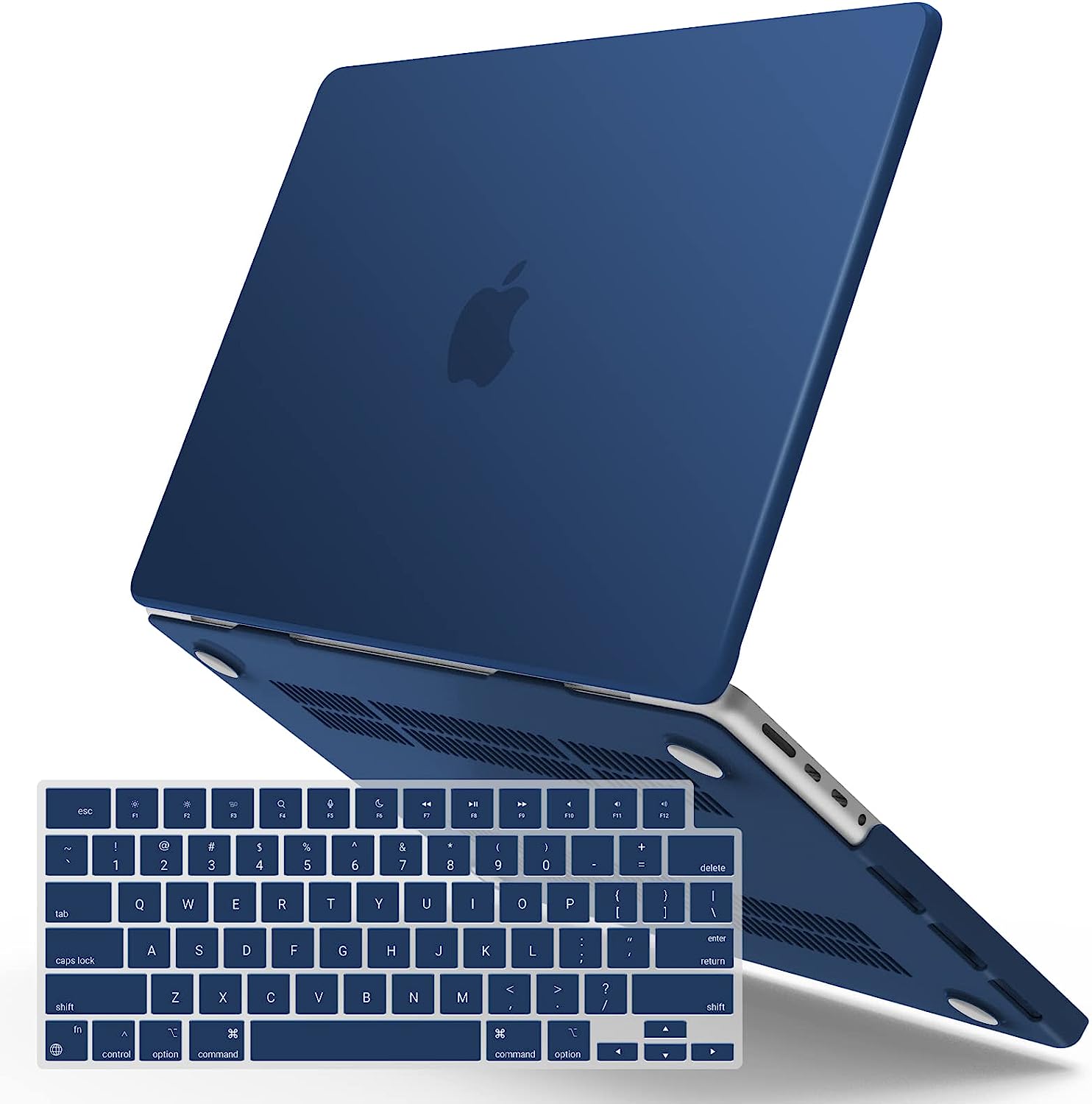 Suitable for MacBook Pro 16 inch Case 2023 2022 2021 M2 A2780 A2485 M1 Pro/Max Hard Shell Case Keyboard Cover V324-A2485-M-BLUE