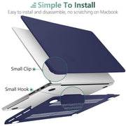 Suitable for MacBook Pro 16 inch Case 2023 2022 2021 M2 A2780 A2485 M1 Pro/Max Hard Shell Case Keyboard Cover V324-A2485-M-BLUE