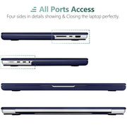 Suitable for MacBook Pro 16 inch Case 2023 2022 2021 M2 A2780 A2485 M1 Pro/Max Hard Shell Case Keyboard Cover V324-A2485-M-BLUE