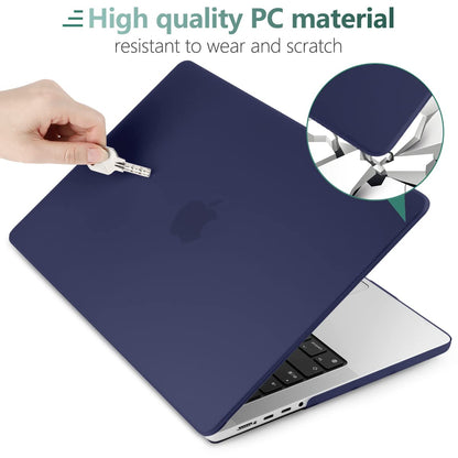 Suitable for MacBook Pro 16 inch Case 2023 2022 2021 M2 A2780 A2485 M1 Pro/Max Hard Shell Case Keyboard Cover V324-A2485-M-BLUE