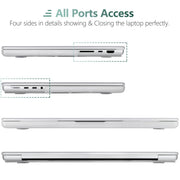 Suitable for MacBook Pro 16 inch Case 2023 2022 2021 M2 A2780 A2485 M1 Pro/Max Hard Shell Case Keyboard Cover V324-A2485-M-CLEAR