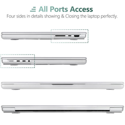 Suitable for MacBook Pro 16 inch Case 2023 2022 2021 M2 A2780 A2485 M1 Pro/Max Hard Shell Case Keyboard Cover V324-A2485-M-CLEAR