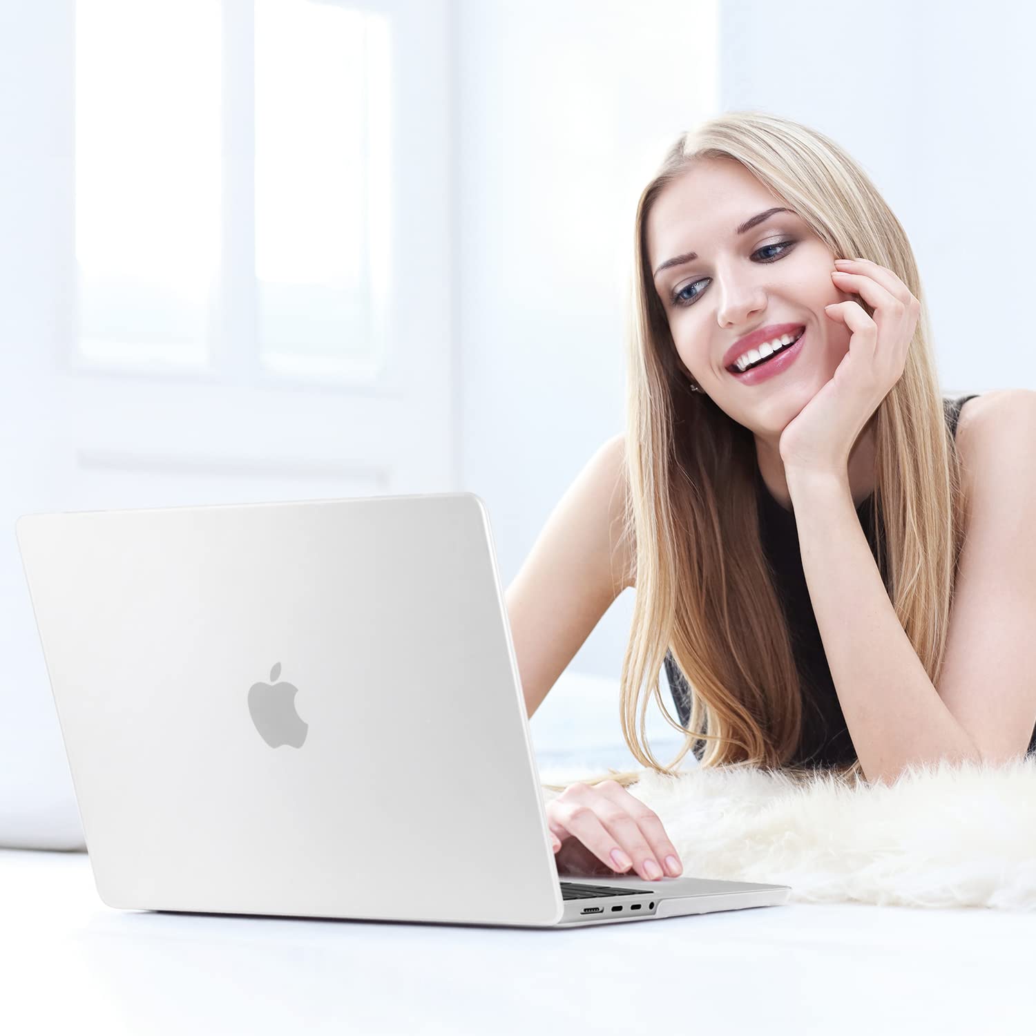 Suitable for MacBook Pro 16 inch Case 2023 2022 2021 M2 A2780 A2485 M1 Pro/Max Hard Shell Case Keyboard Cover V324-A2485-M-CLEAR