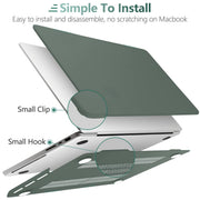 Suitable for MacBook Pro 16 inch Case 2023 2022 2021 M2 A2780 A2485 M1 Pro/Max Hard Shell Case Keyboard Cover V324-A2485-M-DGREEN