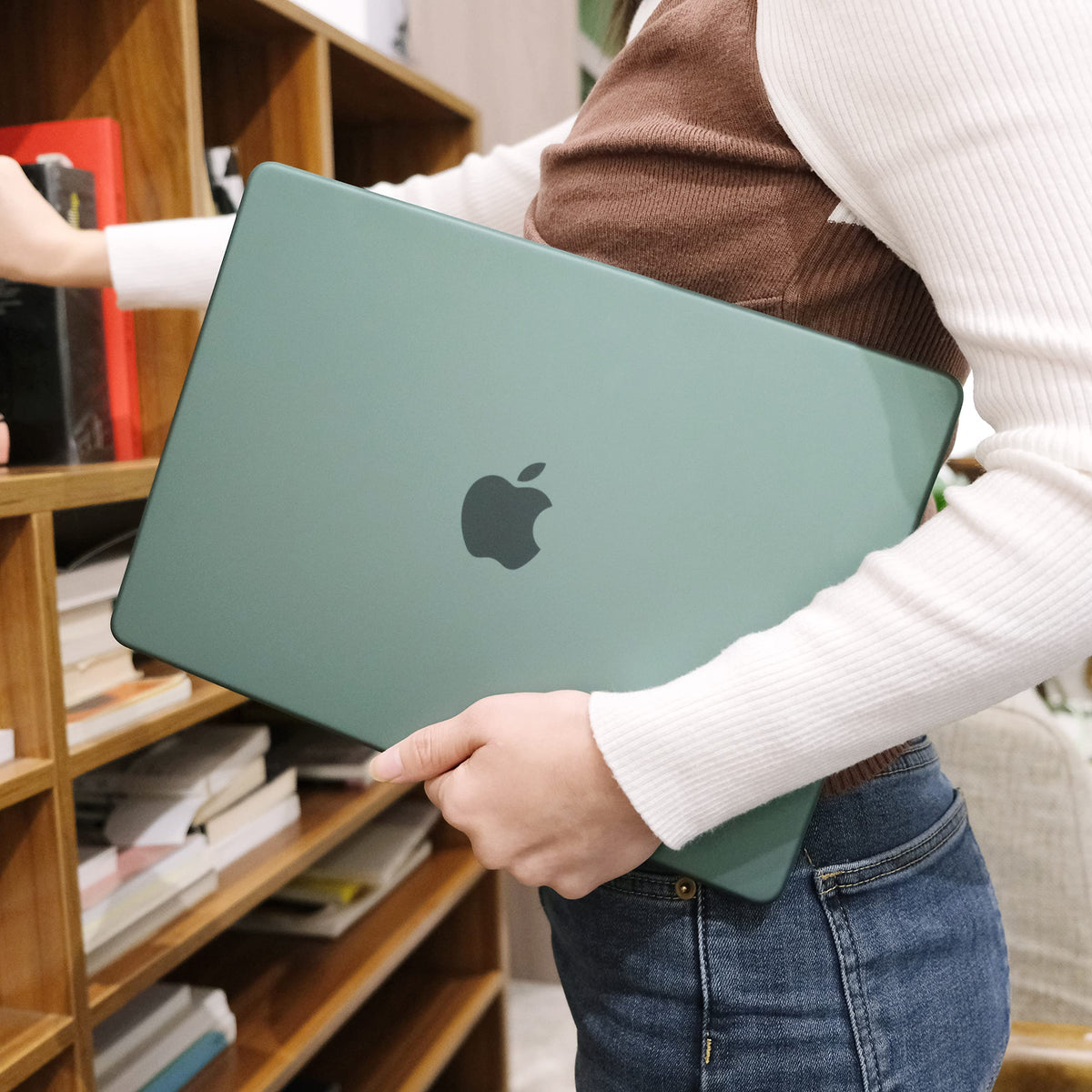 Suitable for MacBook Pro 16 inch Case 2023 2022 2021 M2 A2780 A2485 M1 Pro/Max Hard Shell Case Keyboard Cover V324-A2485-M-DGREEN
