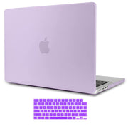 Suitable for MacBook Pro 16 inch Case 2023 2022 2021 M2 A2780 A2485 M1 Pro/Max Hard Shell Case Keyboard Cover V324-A2485-M-PURPLE