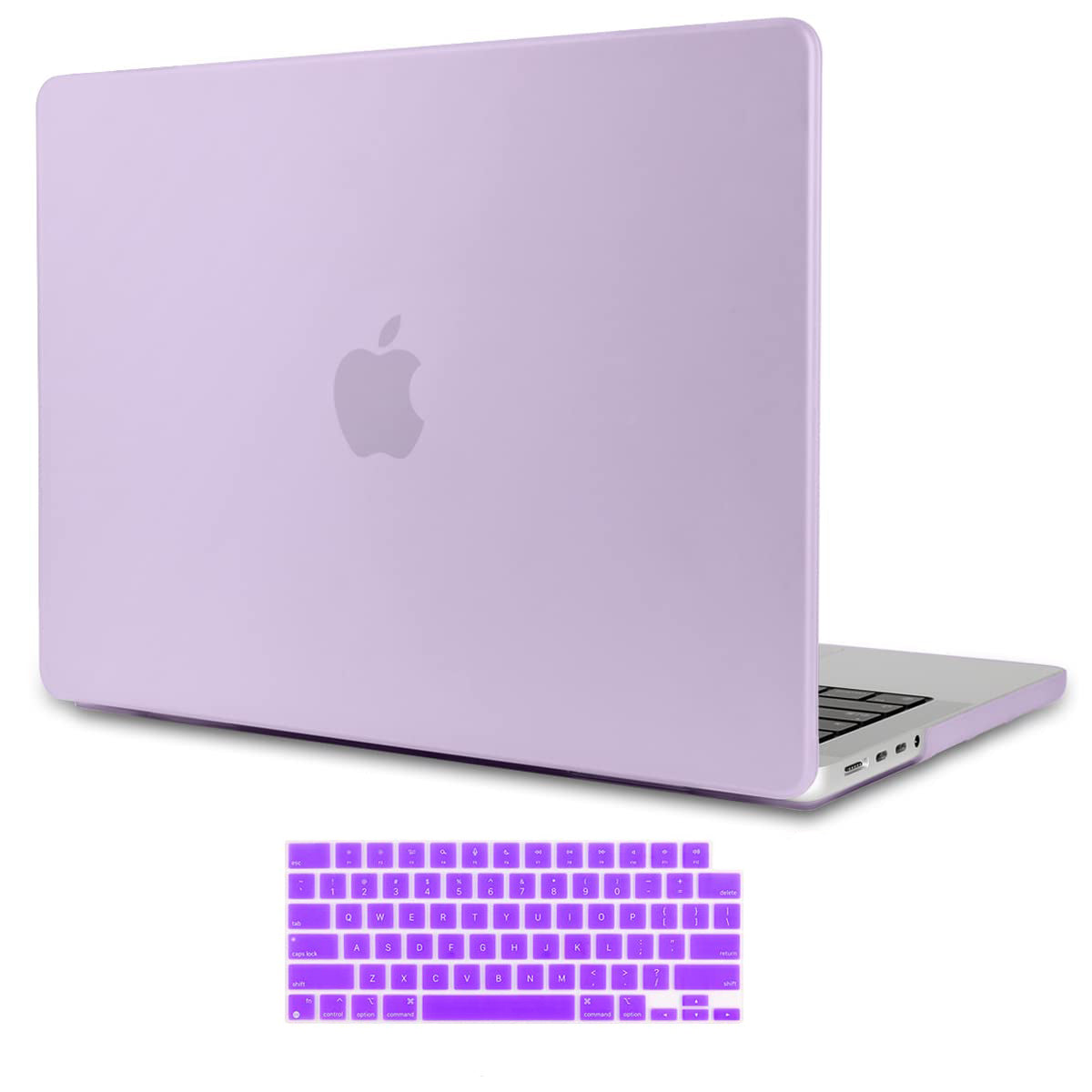 Suitable for MacBook Pro 16 inch Case 2023 2022 2021 M2 A2780 A2485 M1 Pro/Max Hard Shell Case Keyboard Cover V324-A2485-M-PURPLE