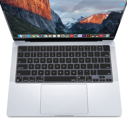 Keyboard Cover Skin For MacBook Air Pro 13 13.6 14 15.3 16 A2442 A2779 A2485 A2780 A2681 A2941 M1 M2 2021 to V324-A2681-KEY-BLACK