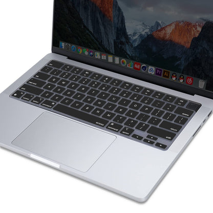 Keyboard Cover Skin For MacBook Air Pro 13 13.6 14 15.3 16 A2442 A2779 A2485 A2780 A2681 A2941 M1 M2 2021 to V324-A2681-KEY-BLACK