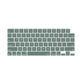 Keyboard Cover Skin For MacBook Air Pro 13 13.6 14 15.3 16 A2442 A2779 A2485 A2780 A2681 A2941 M1 M2 2021 to V324-A2681-KEY-DGREEN