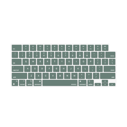 Keyboard Cover Skin For MacBook Air Pro 13 13.6 14 15.3 16 A2442 A2779 A2485 A2780 A2681 A2941 M1 M2 2021 to V324-A2681-KEY-DGREEN