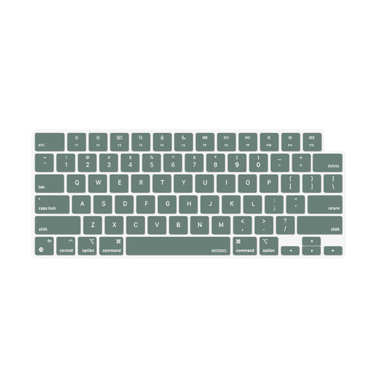 Keyboard Cover Skin For MacBook Air Pro 13 13.6 14 15.3 16 A2442 A2779 A2485 A2780 A2681 A2941 M1 M2 2021 to V324-A2681-KEY-DGREEN