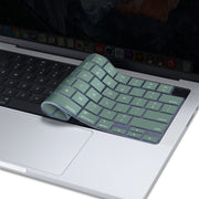 Keyboard Cover Skin For MacBook Air Pro 13 13.6 14 15.3 16 A2442 A2779 A2485 A2780 A2681 A2941 M1 M2 2021 to V324-A2681-KEY-DGREEN