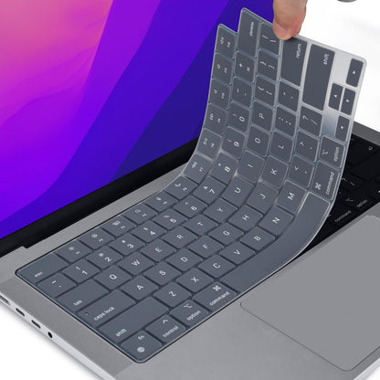 Keyboard Cover Skin For MacBook Air Pro 13 13.6 14 15.3 16 A2442 A2779 A2485 A2780 A2681 A2941 M1 M2 2021 to V324-A2681-KEY-GREY