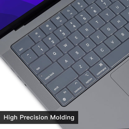 Keyboard Cover Skin For MacBook Air Pro 13 13.6 14 15.3 16 A2442 A2779 A2485 A2780 A2681 A2941 M1 M2 2021 to V324-A2681-KEY-GREY