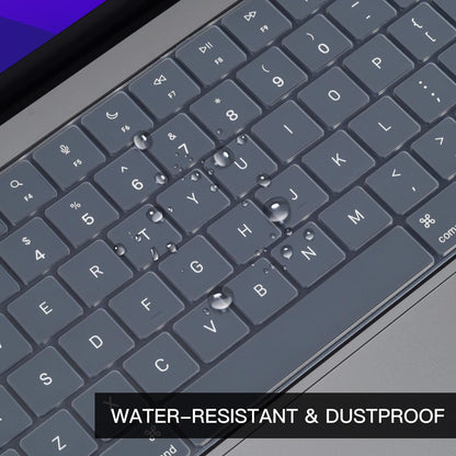 Keyboard Cover Skin For MacBook Air Pro 13 13.6 14 15.3 16 A2442 A2779 A2485 A2780 A2681 A2941 M1 M2 2021 to V324-A2681-KEY-GREY