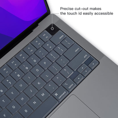Keyboard Cover Skin For MacBook Air Pro 13 13.6 14 15.3 16 A2442 A2779 A2485 A2780 A2681 A2941 M1 M2 2021 to V324-A2681-KEY-GREY