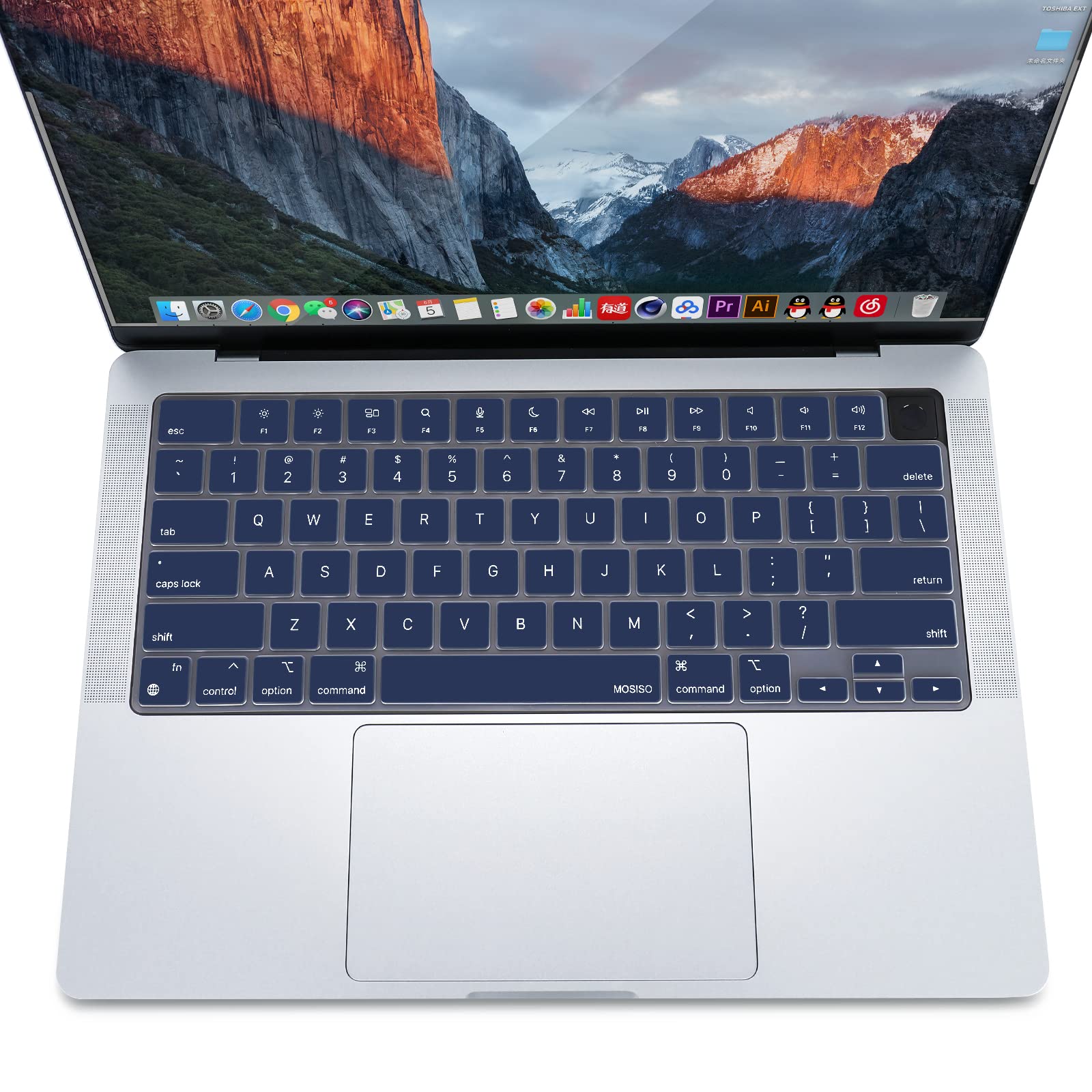 Keyboard Cover Skin For MacBook Air Pro 13 13.6 14 15.3 16 A2442 A2779 A2485 A2780 A2681 A2941 M1 M2 2021 to V324-A2681-KEY-NB