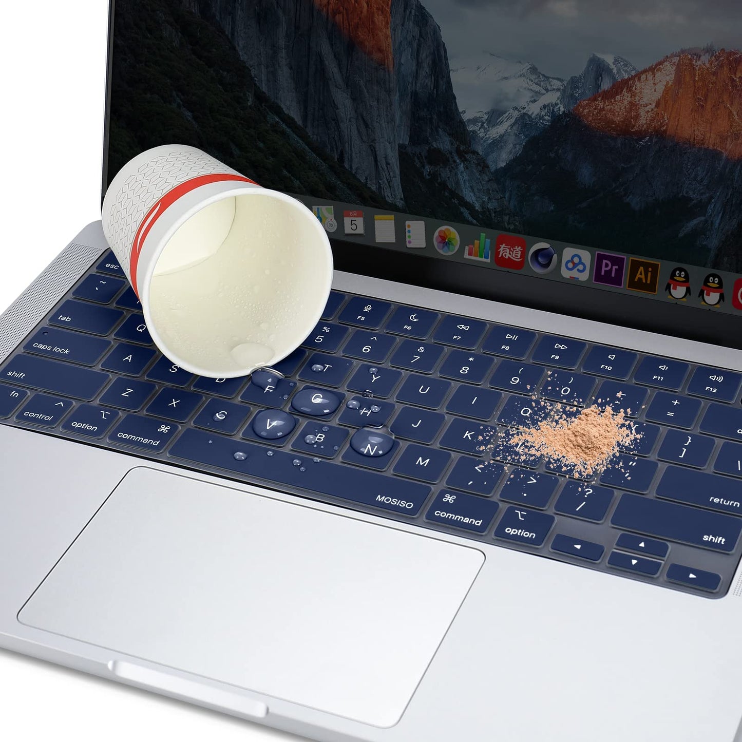 Keyboard Cover Skin For MacBook Air Pro 13 13.6 14 15.3 16 A2442 A2779 A2485 A2780 A2681 A2941 M1 M2 2021 to V324-A2681-KEY-NB