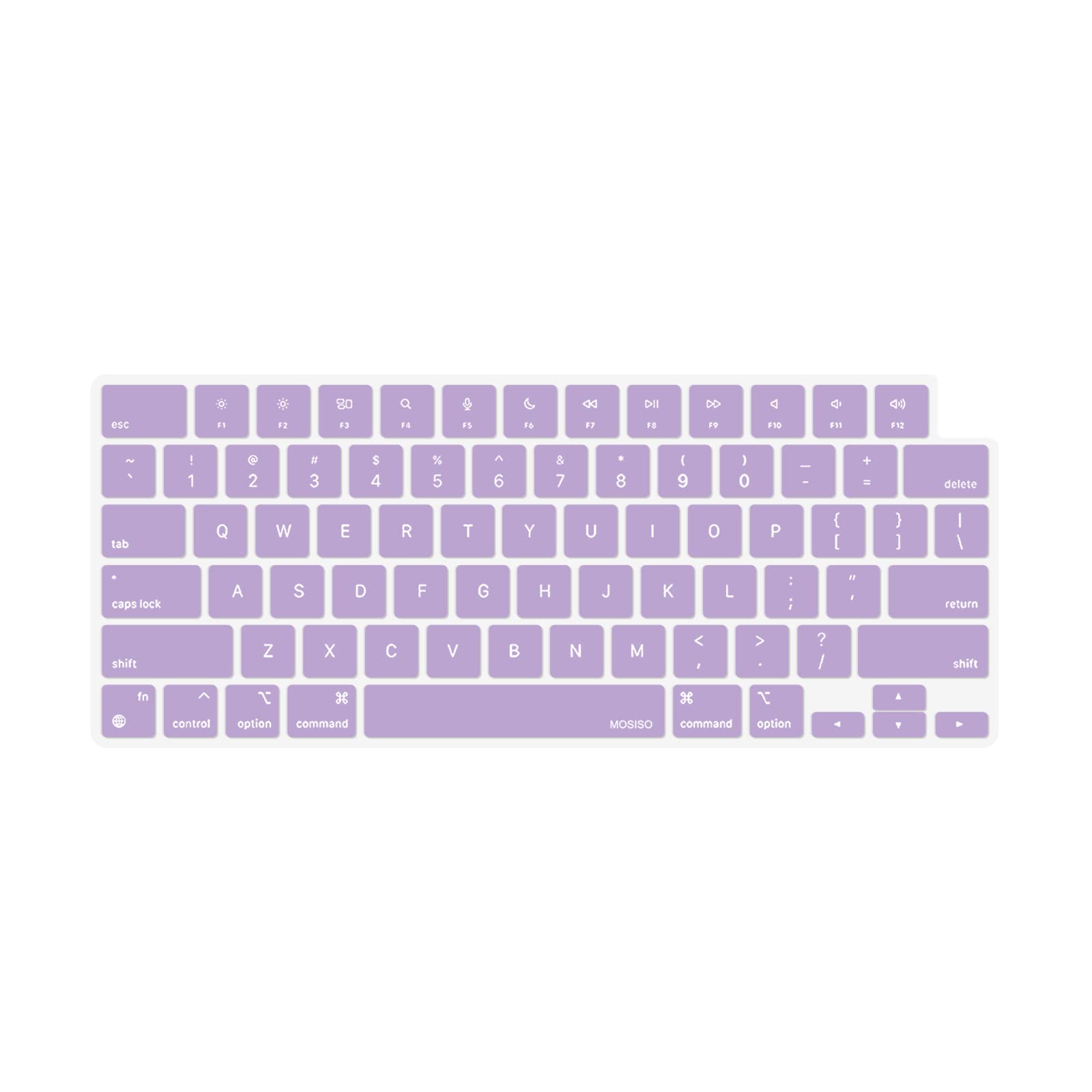 Keyboard Cover Skin For MacBook Air Pro 13 13.6 14 15.3 16 A2442 A2779 A2485 A2780 A2681 A2941 M1 M2 2021 to 2023 purple